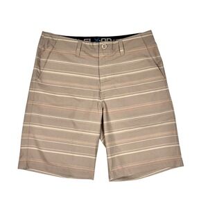 Salt Life Live Salty SLX-QD 9.5" Inseam Brown Mens Size 32 Swim Board Shorts
